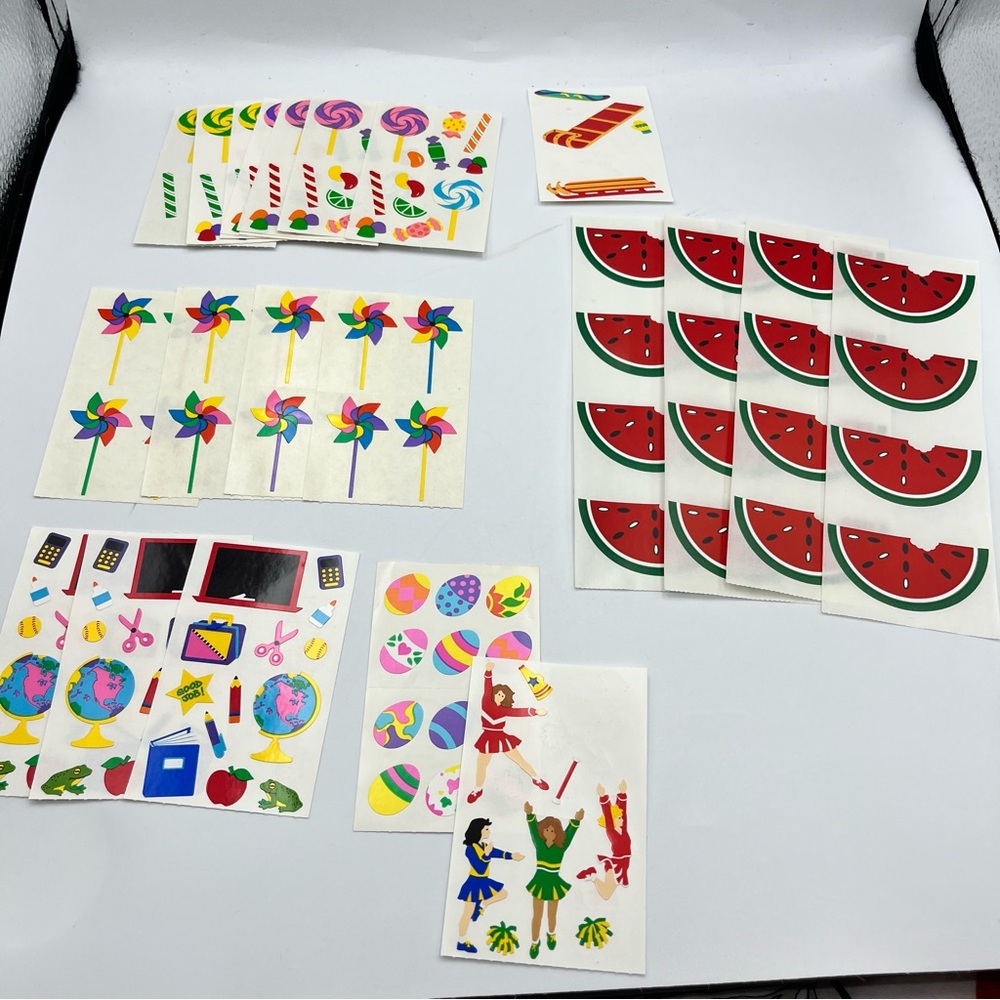 Vintage Colorful Assorted Sticker Set